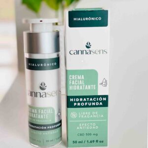 Crema Facial Hidratante Antiedad Cannasens